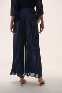 Joseph Ribkoff Pleated Chiffon Wide Leg Pants