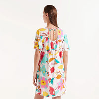 Nenufar floral print short dress