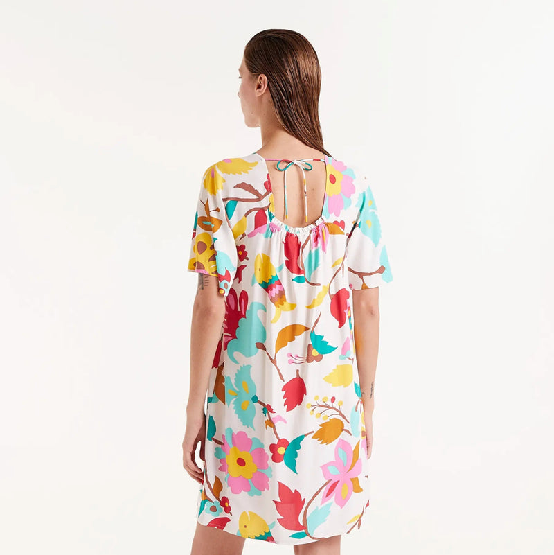 Nenufar floral print short dress