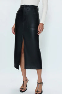 Pistola Midi Skirt-Slate Black