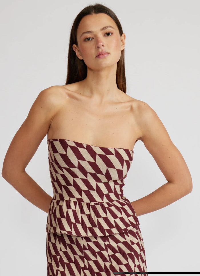 Lucy Paris- Antonella Strapless Top
