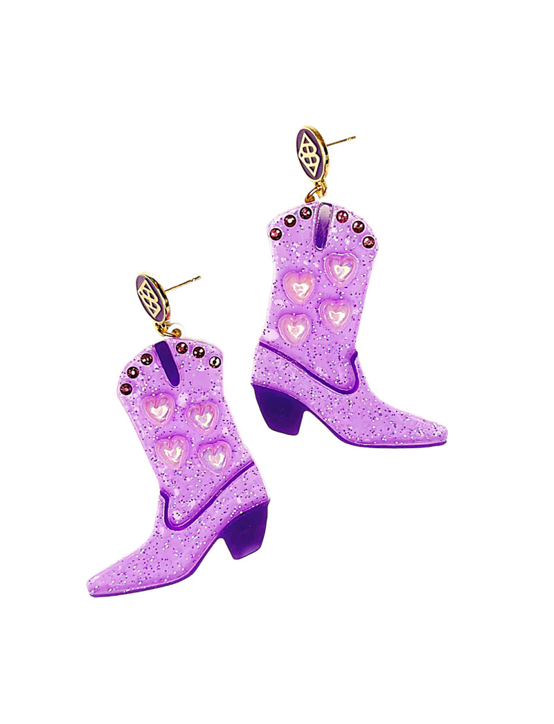 Purple Boot Earrings Brianna Cannon