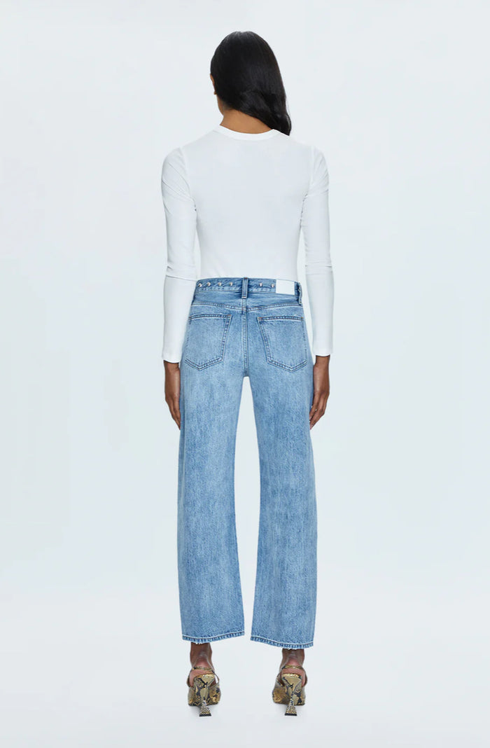 Pistola Lexi Bowed Straight Jeans