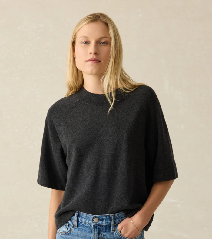 Faherty Sweater Tee Ash Heather