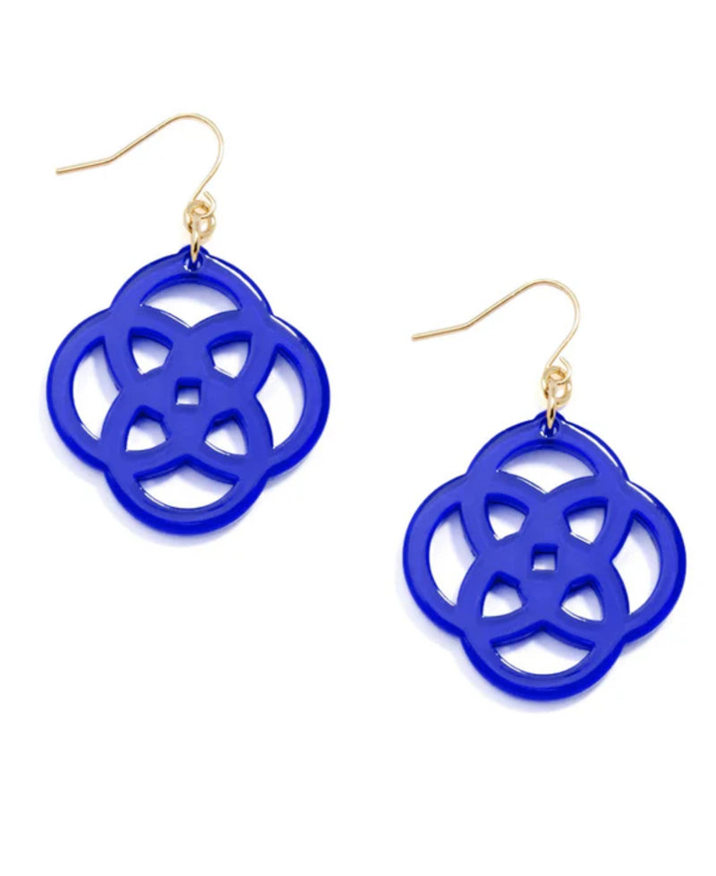 Grace Drop Earring- Cobalt