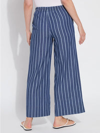 Lysse Serefina Wide leg Trousers- Vacay Chambray