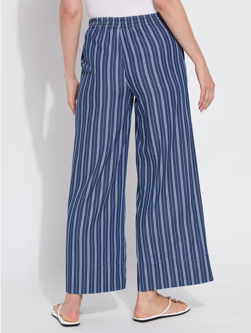 Lysse Serefina Wide leg Trousers- Vacay Chambray