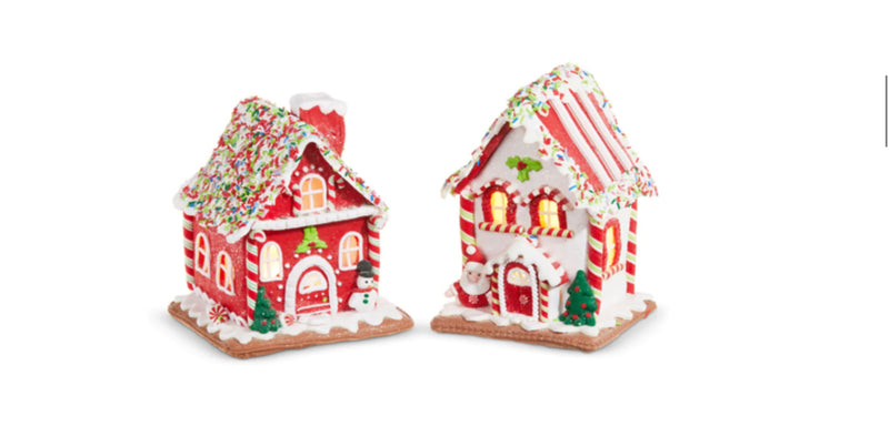 7.25” Lighted Gingerbread House