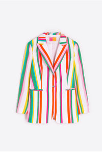 Vilagallo Sophia Raya Seesucker Blazer