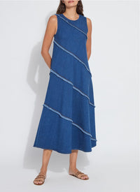 Lysse Mirabella Fringed Midi Denim Dress