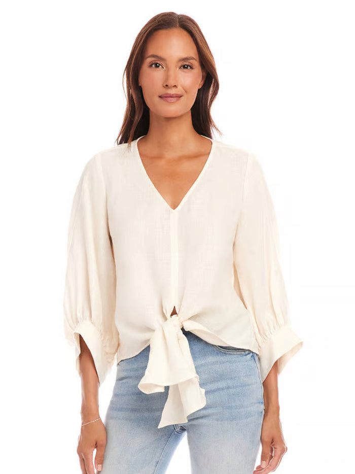 Karen Kane Blouson Linen Top