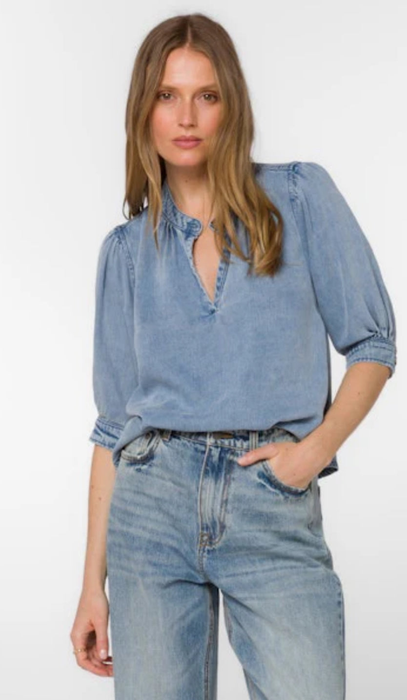 The Almafi Denim Top