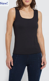 Lysse Evie Black Scoop Neck Tank