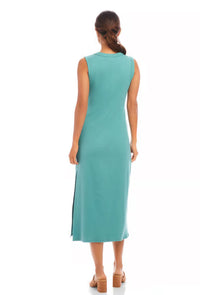 Aqua Ribbed Karen Kane Dress