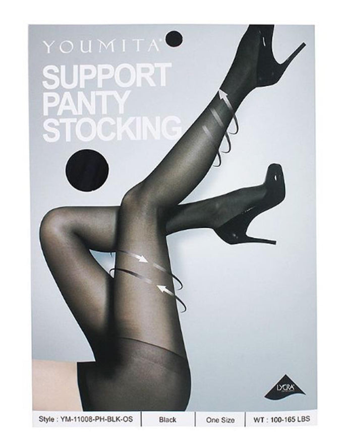 Concealed Control Stocking, Firm & Sheer - Off Black