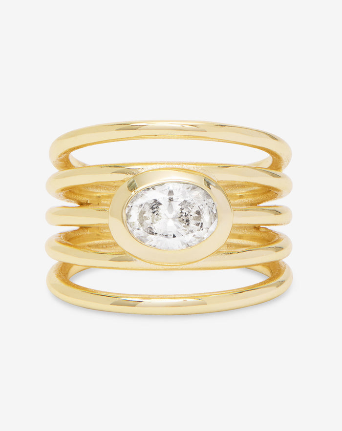 She's A Boss Stacked Ring