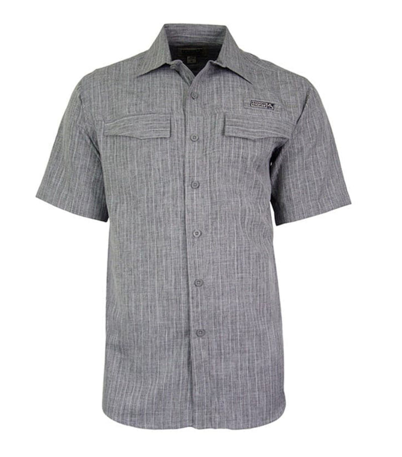 Hook and Tackle Grey Fishing Shirt