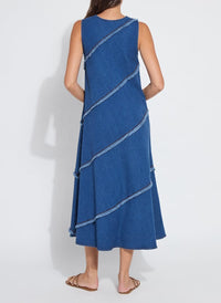 Lysse Mirabella Fringed Midi Denim Dress