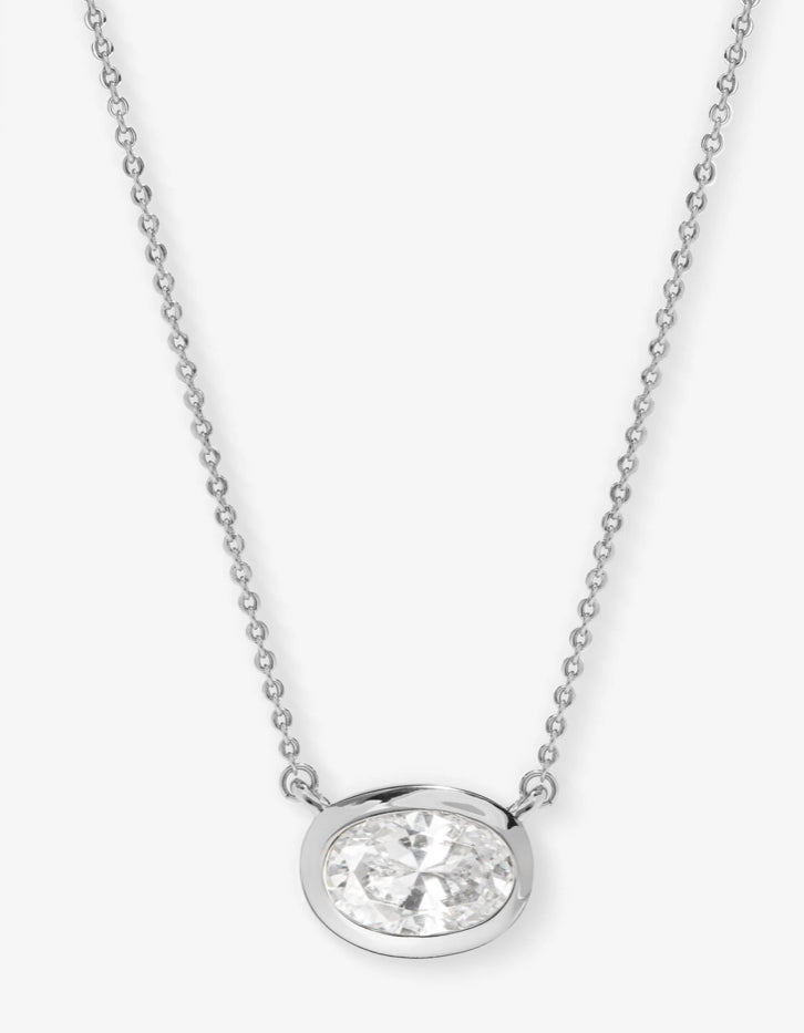 She's a Boss Pendant Necklace- Silver