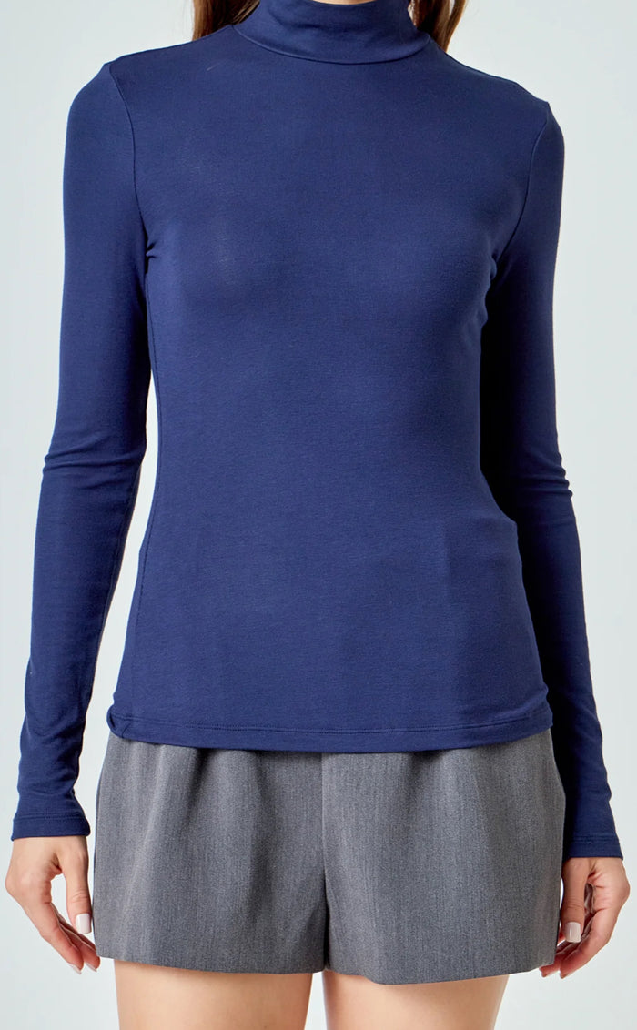 Endless Rose- Turtle Neck- Navy