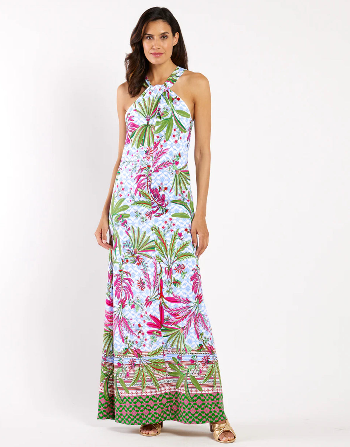 Bernadette Dress Jude Cloth-Palm Royale White