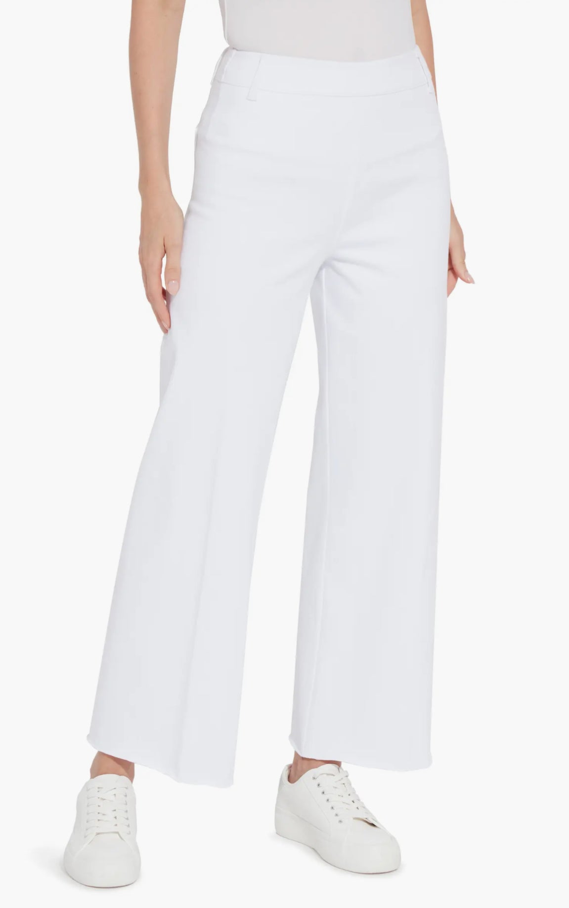 Lysse Erin Hi Waist Wide Leg Denim- White