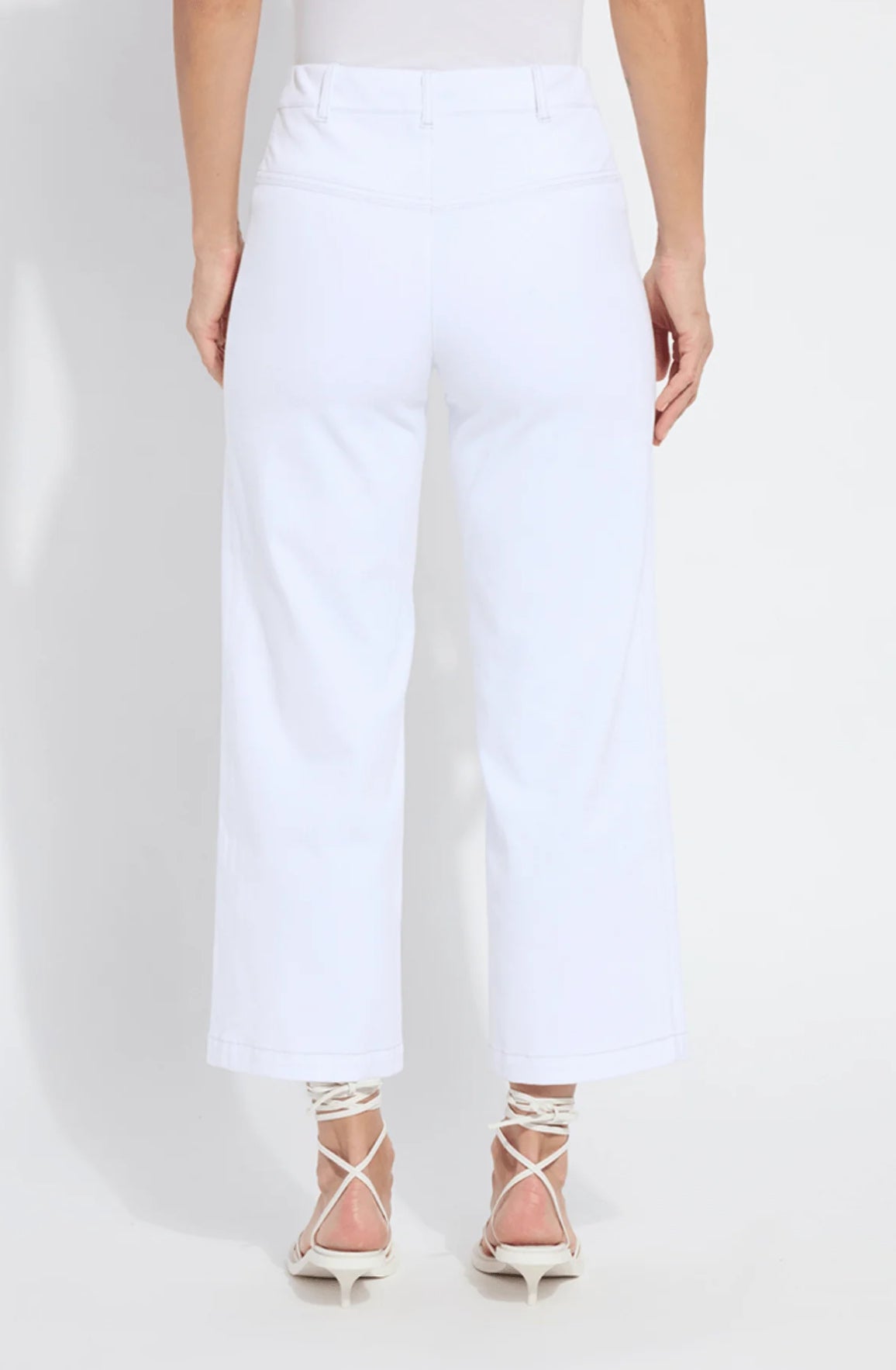 Lysse Layton Wide Leg Crop- White