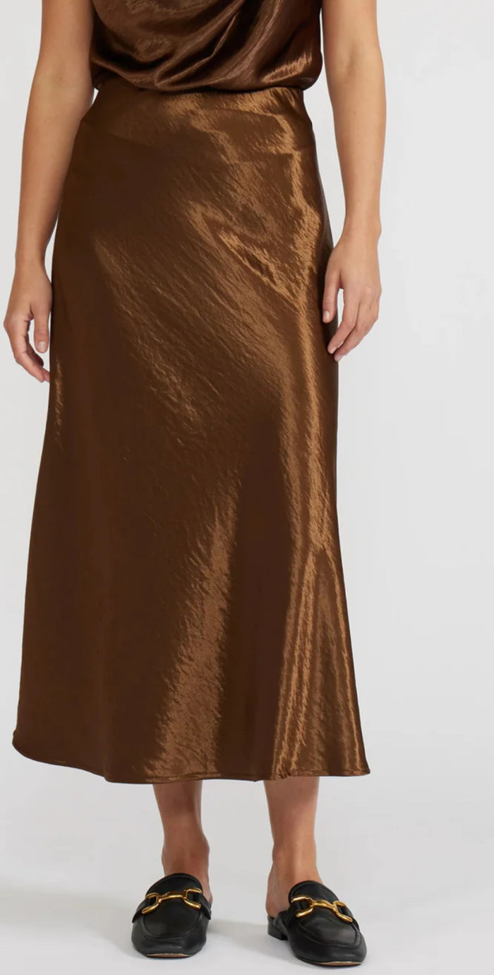 Lucy Paris- Barbara Satin Skirt