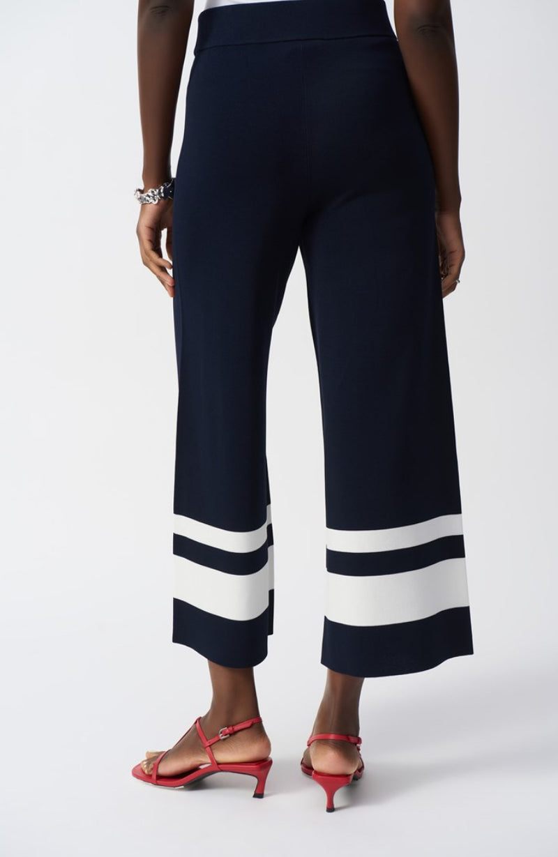 Joseph Ribkoff Stripe Sweater Knit Culotte