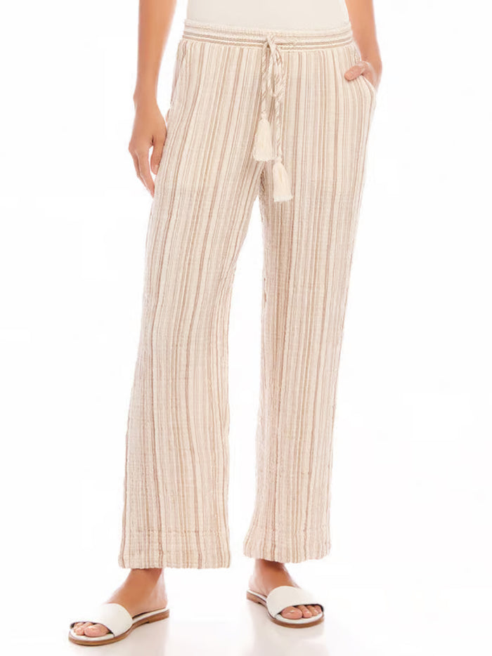 Metallic Stripe Karen Kane Pants