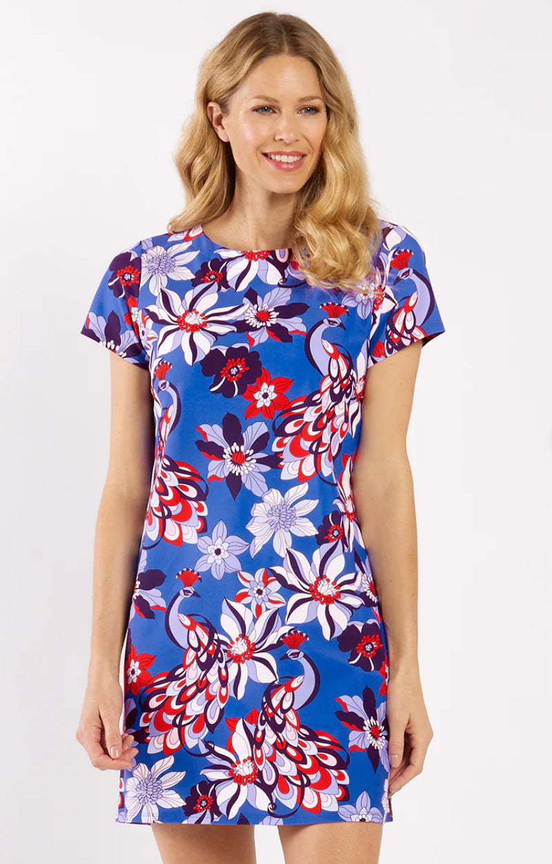 Jude Connally Blue/Multi Ella Dress Queen B Boutique & Designs Jude Connally Blue/Multi Ella Dress Queen B Boutique & Designs