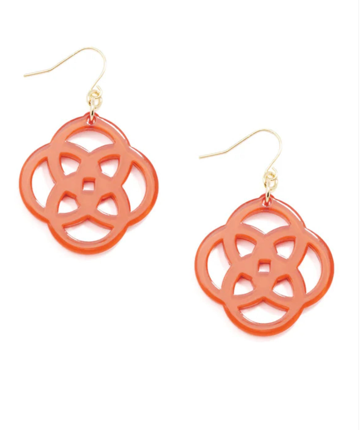 Grace Drop Earring-Coral