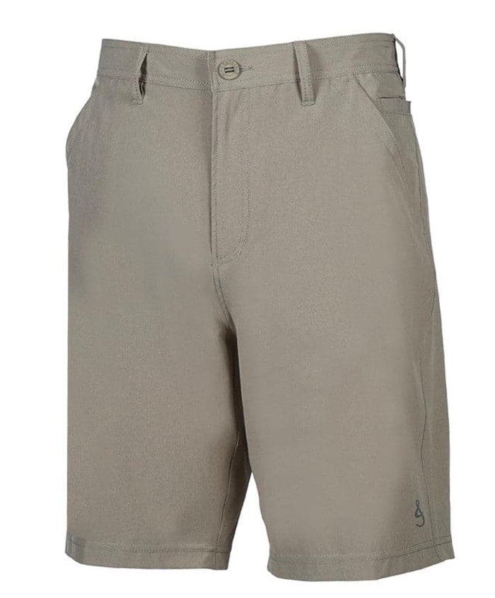 Hook And Tackle HI-Tide 4 Way Stretch Shorts- Khaki