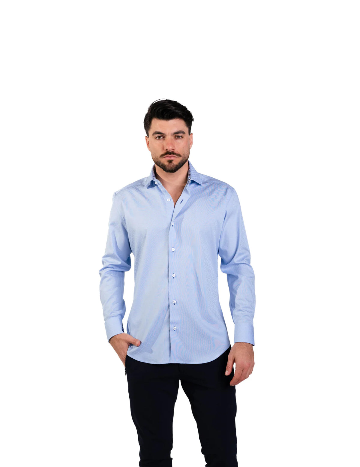 Leeds Blue Masutto Dress Shirt