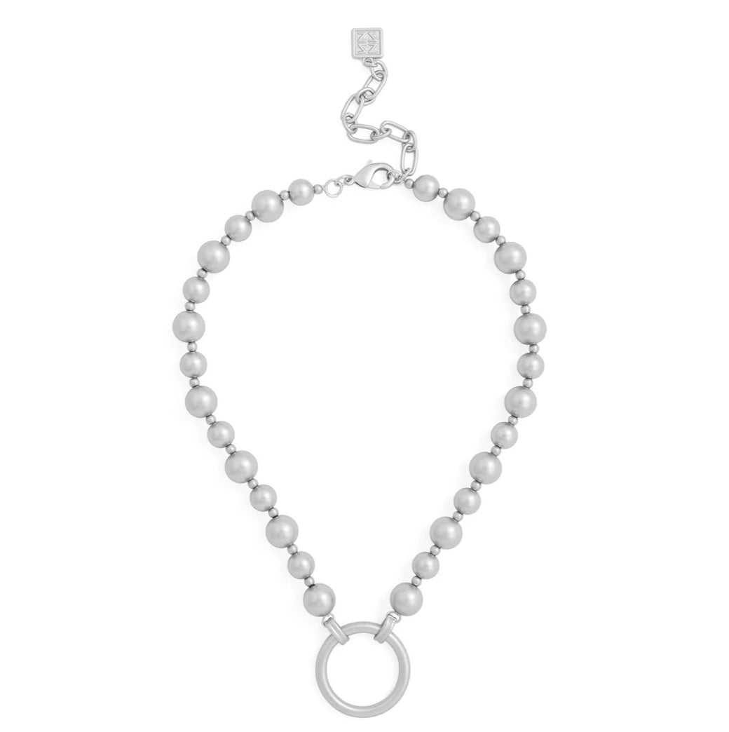 Ally Collar Necklace- Silver