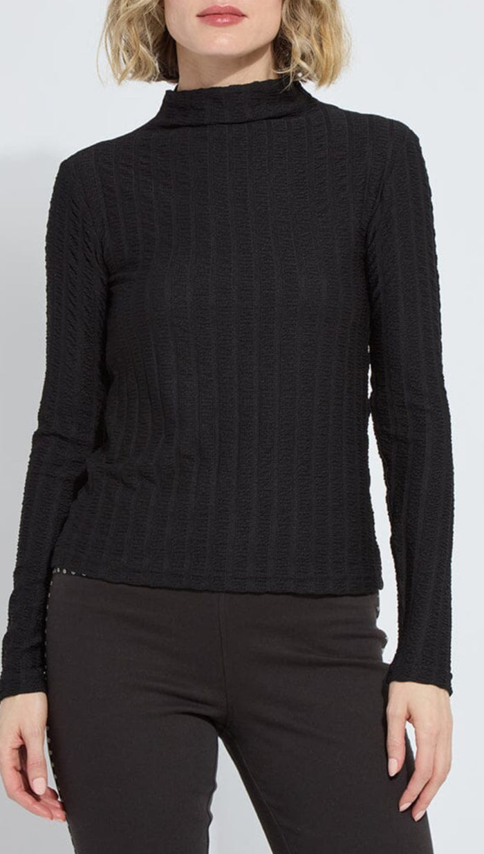 Lysse- Isaura Funnel Neck Smocked Top