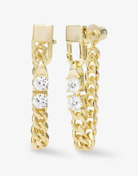 Julian Loves Diamonds Soft Chain Hoops