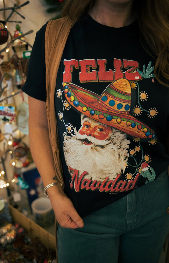 Santa Feliz Navidad T shirt