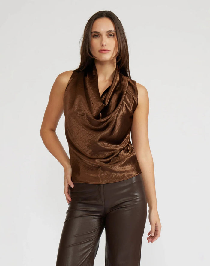 Lucy Paris- Dorothy Satin Top