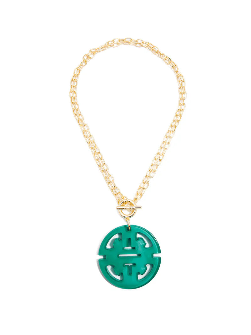 Teal Zenzii Necklace