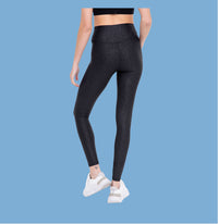 Black Foil Leggings