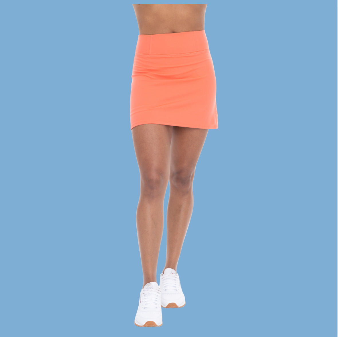 Hot Coral Waist Skort