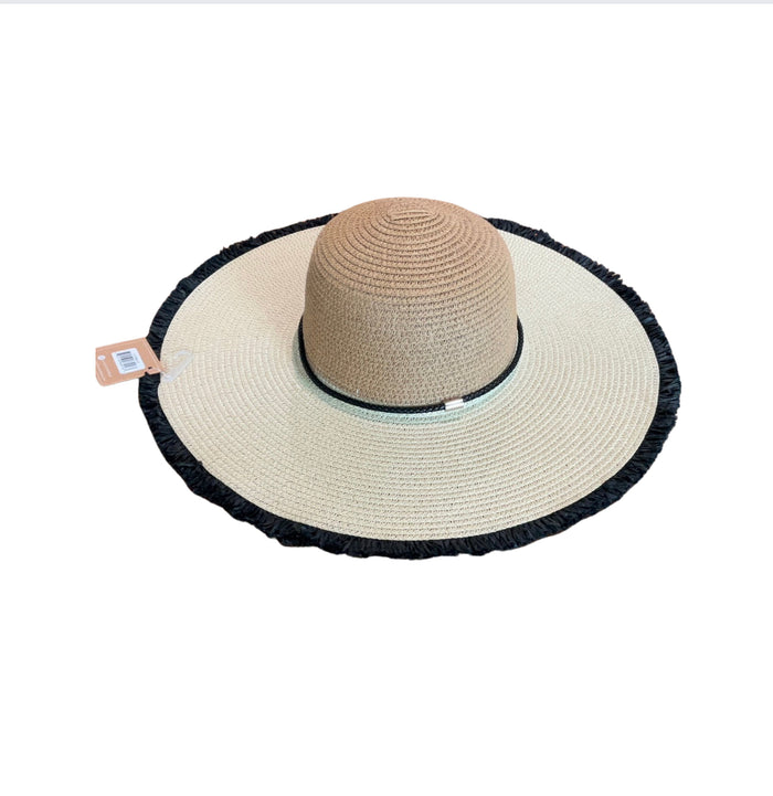 Natural Hat w/ Black Band