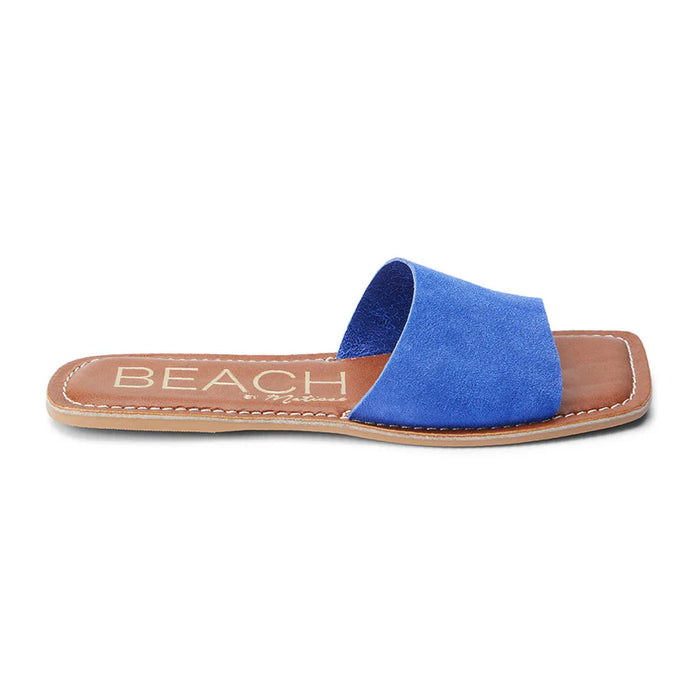 Beach Blue Suede Sandals