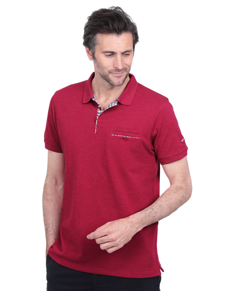 Sangria Ethnic Blue Polo