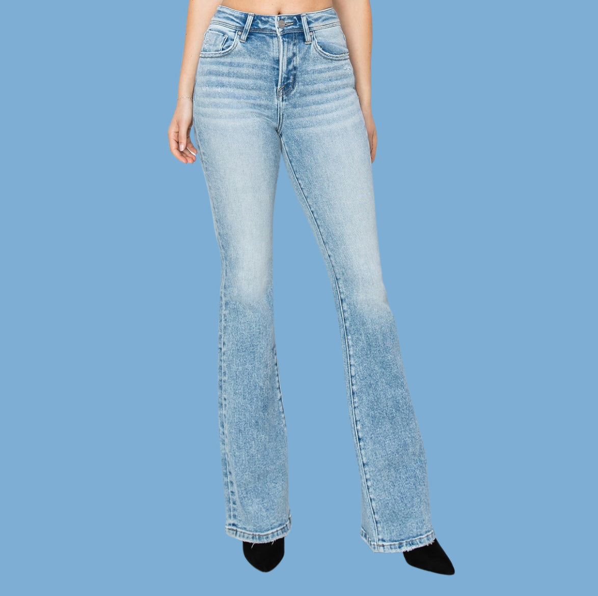 Light High Rise Bootcut Jeans