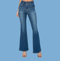 Medium High Rise Flare Jeans