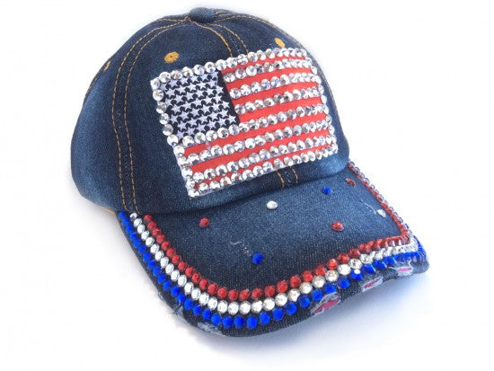 American Flag Denim Hat