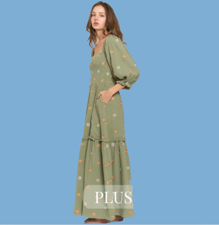 Daisy Long Sleeve Maxi