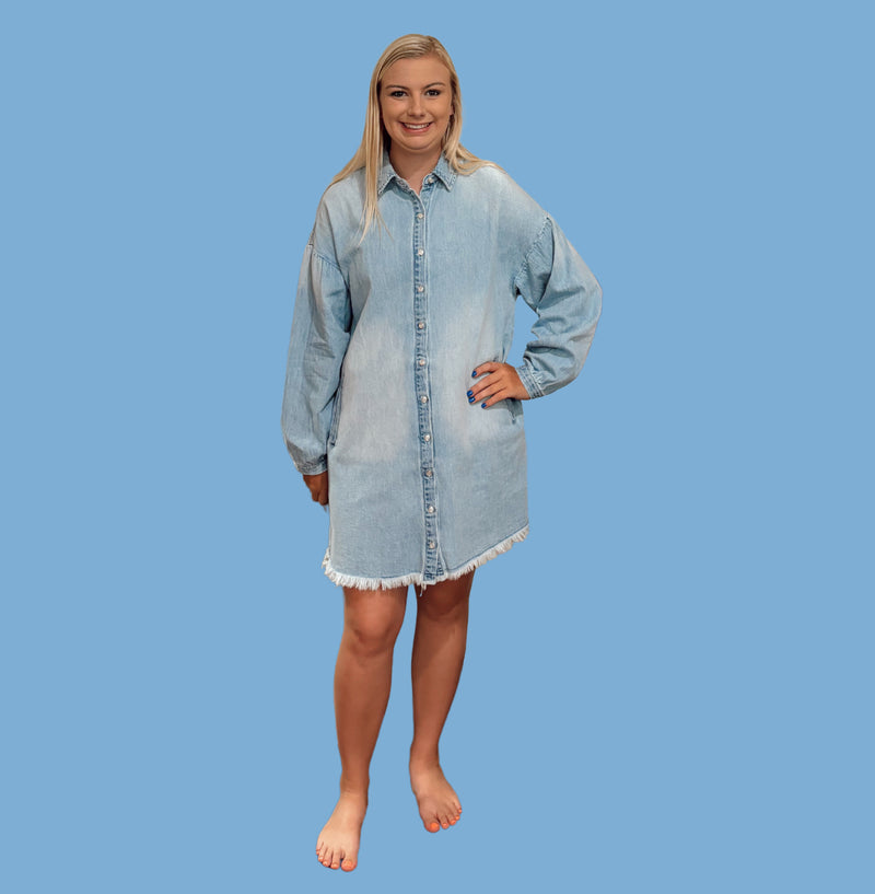 Denim Shirt Dress